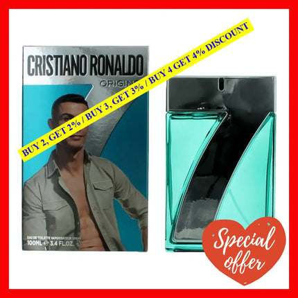 Cr7 Origins By Cristiano Ronaldo 3.4 Oz Eau De Toilette Spray For Men