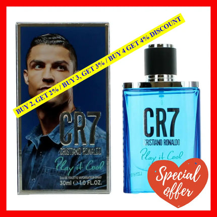 Cr7 Play It Cool By Cristiano Ronaldo 1 Oz Eau De Toilette Spray For Men