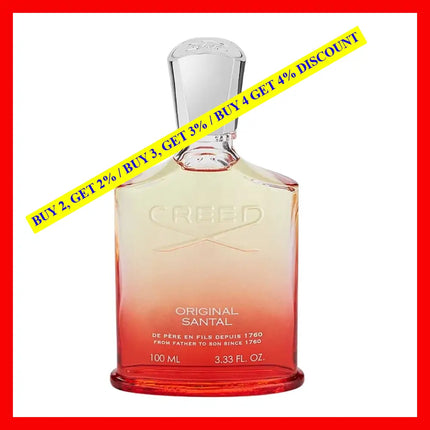 Creed Original Santal Eau De Parfum Unisex 3.3 Oz / 100 Ml