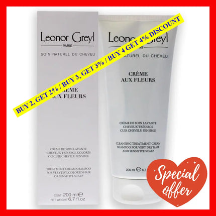 Creme Aux Fleurs Treatment Cream Shampoo By Leonor Greyl For Unisex - 6.7 Oz