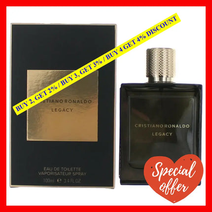 Cristiano Ronaldo Legacy By 3.4 Oz Eau De Toilette Spray For Men