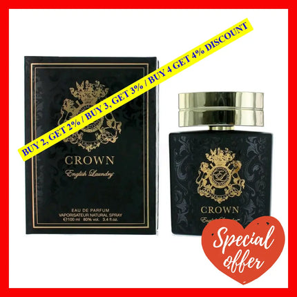 Crown By English Laundry 3.4 Oz Eau De Parfum Spray For Men