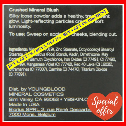 Crushed Mineral Blush - Rouge By Youngblood For Women 0.1 Oz