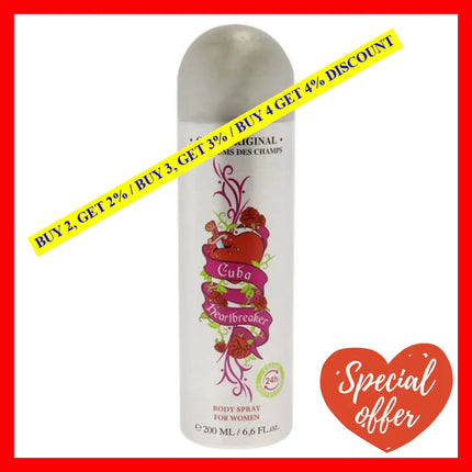 Cuba Heartbreaker By For Women - 6.6 Oz Body Spray