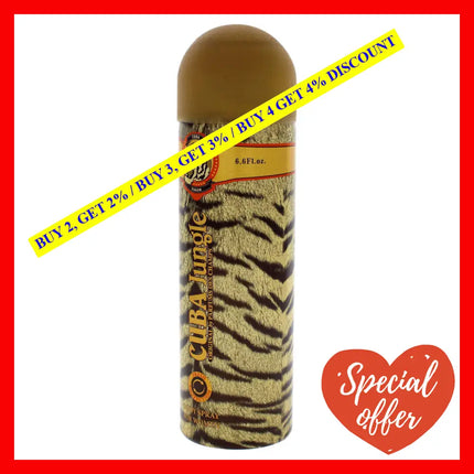 Cuba Jungle Tiger By For Women - 6.6 Oz Body Spray