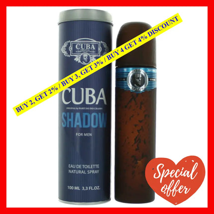 Cuba Shadow By 3.3 Oz Eau De Toilette Spray For Men