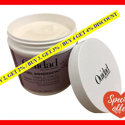 Curl Immersion Triple Treat Deep Conditioner By Ouidad For Unisex - 12 Oz