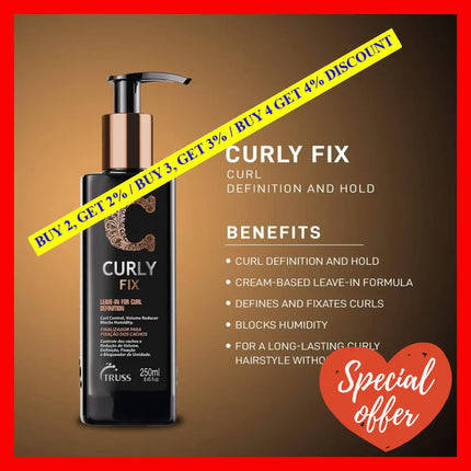 Curly Fix Leave-In Cream By Truss For Unisex - 8.45 Oz