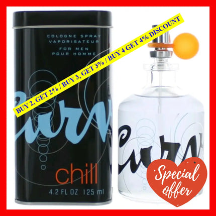 Curve Chill By Liz Claiborne 4.2 Oz Cologne Spray For Men