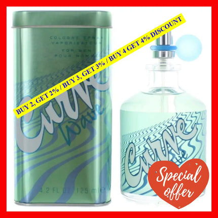 Curve Wave By Liz Claiborne 4.2 Oz Cologne Spray For Men