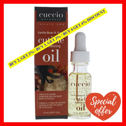 Cuticle Revitalizing Oil - Vanilla Bean And Sugar Manicure By Cuccio Naturale For Unisex 0.5 Oz