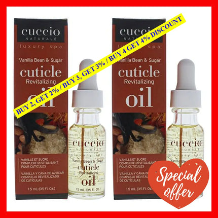 Cuticle Revitalizing Oil - Vanilla Bean And Sugar Manicure By Cuccio Naturale For Unisex 0.5 Oz