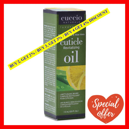 Cuticle Revitalizing Oil - White Limetta And Aloe Vera Manicure By Cuccio Naturale For Unisex 0.5 Oz