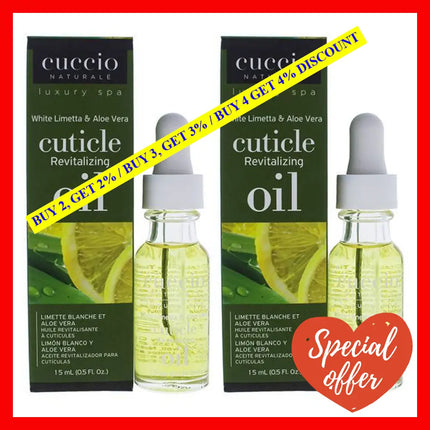 Cuticle Revitalizing Oil - White Limetta And Aloe Vera Manicure By Cuccio Naturale For Unisex 0.5