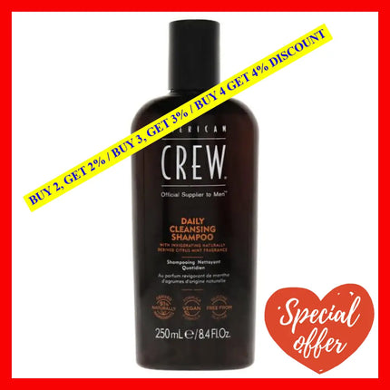 Daily Cleansing Shampoo By American Crew For Men - 8.4 Oz