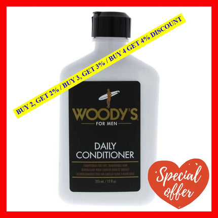 Daily Conditioner By Woodys For Men - 12 Oz