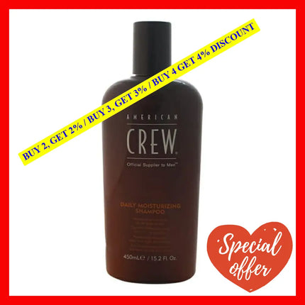 Daily Deep Moisturizing Shampoo By American Crew For Men - 15.2 Oz