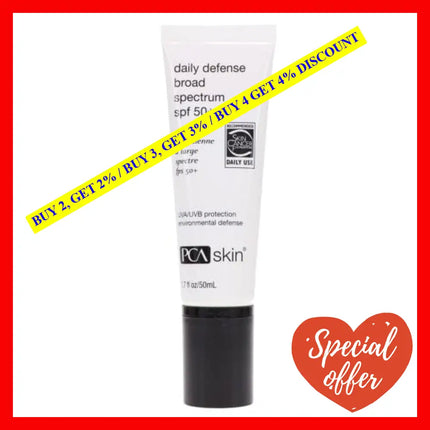 Daily Defense Spf 50 By Pca Skin For Unisex - 1.7 Oz Cream