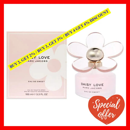 Daisy Love Eau So Sweet By Marc Jacobs For Women - 3.3 Oz Edt Spray