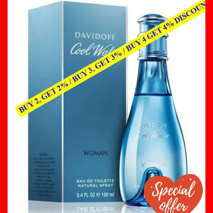 Davidoff Coolwater Edt Spray For Women 100Ml - 3414202011752