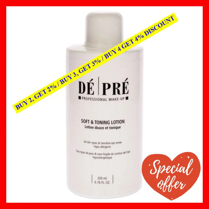 De And Pre Soft Toning Lotion By Make-Up Studio For Women - 6.76 Oz