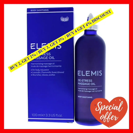 De-Stress Massage Oil By Elemis For Unisex - 3.3 Oz Body