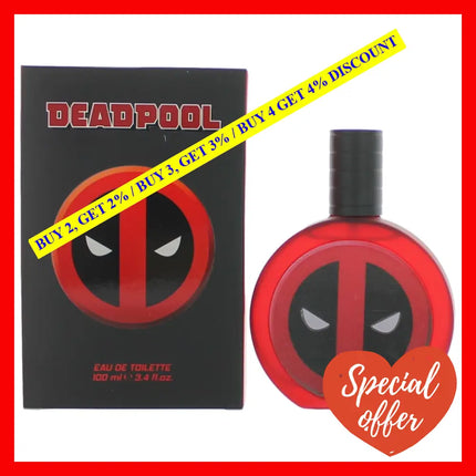 Deadpool By Marvel 3.4 Oz Eau De Toilette Spray For Men