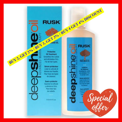 Deepshine Protective Oil Treatment By Rusk For Unisex - 4 Oz