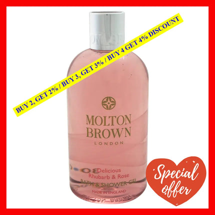 Delicious Rhubarb & Rose Bath Shower Gel By Molton Brown For Women - 10 Oz