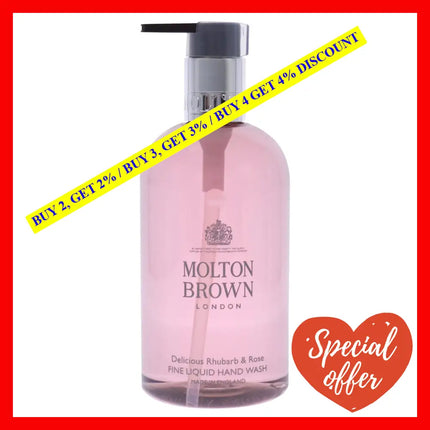 Delicious Rhubarb & Rose Fine Liquid Hand Wash By Molton Brown For Women - 10 Oz