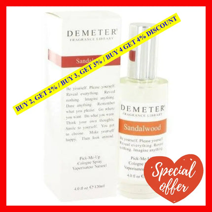 Demeter Unisex Cologne Spray Sandalwood 4 Ounce