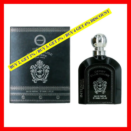 Derby Club House Intense By Sterling 3.4 Oz Eau De Parfum Spray For Men