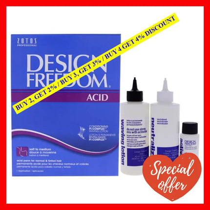 Design Freedom Acid Permanent By Zotos For Unisex - 1 Application Treatment