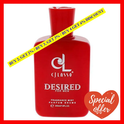 Desired By Cj Lasso For Men - 7.6 Oz Fragrance Mist