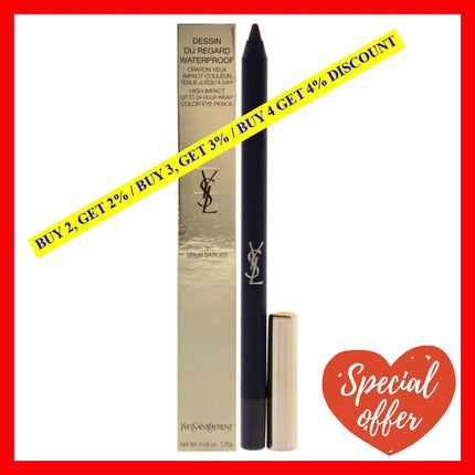 Dessin Du Regard Waterproof Eye Pencil - 2 Brun Danger By Yves Saint Laurent For Women 0.04 Oz