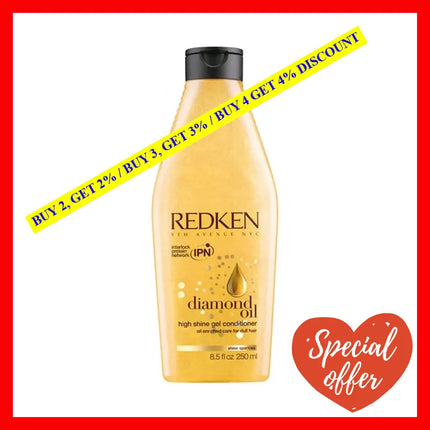 Diamond Oil High Shine Gel Conditioner By Redken For Unisex - 8.5 Oz