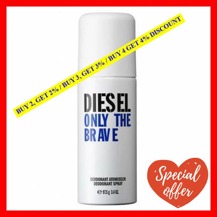 Diesel Only The Brave 3.4 Deodorant Sp For Men