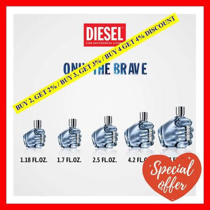 Diesel Only The Brave Street By For Men - 4.2 Oz Edt Spray