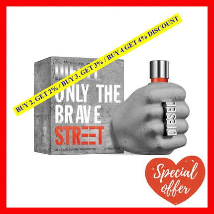 Diesel Only The Brave Street By For Men - 4.2 Oz Edt Spray