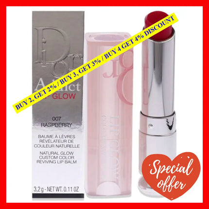 Dior Addict Lip Glow - 007 Raspberry By Christian For Women 0.11 Oz Balm