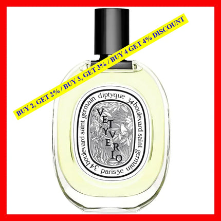 Diptyque Vetyverio Eau De Toilette Unisex 3.4 Oz / 100 Ml