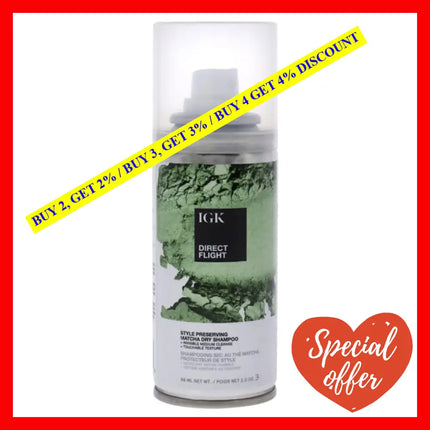 Direct Flight Multitasking Dry Shampoo By Igk For Unisex - 2 Oz Shampo