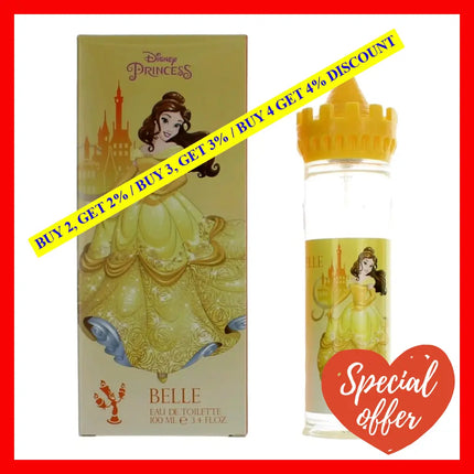 Disney Belle By Princess 3.4 Oz Eau De Toilette Spray For