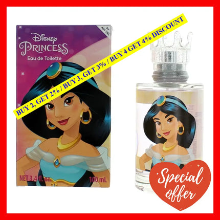 Disney Princess Jasmin By 3.4 Oz Eau De Toilette Spray For Girls