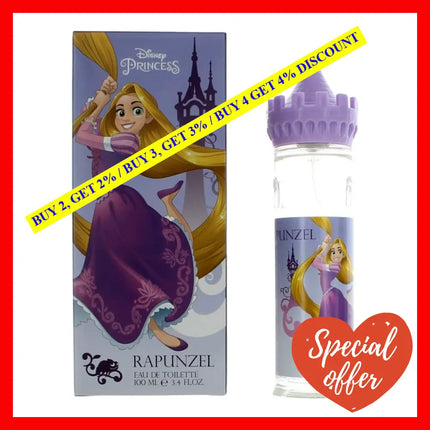 Disney Rapunzel Castle By Princess 3.4 Oz Eau De Toilette Spray For Girls