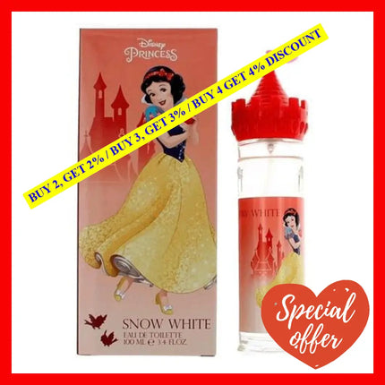 Disney Snow White 3.4 Eau De Toilette Spray