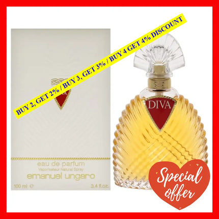 Diva By Emanuel Ungaro For Women - 3.4 Oz Edp Spray