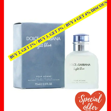 Dolce & Gabbana Light Blue Pour Homme Edt Spray For Men 75Ml - 8057971180363