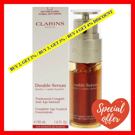 Double Serum Complete Age Control Concentrate By Clarins For Unisex - 1.6 Oz