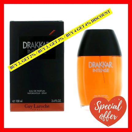 Drakkar Intense By Guy Laroche 3.4 Oz Eau De Parfum Spray For Men